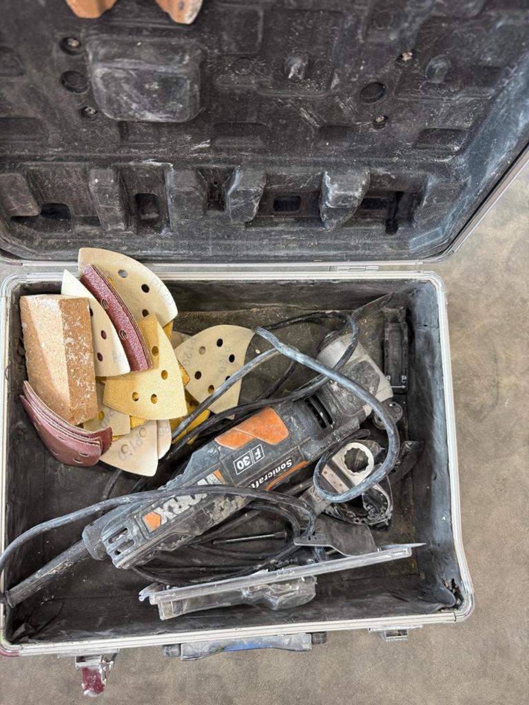 Worx Soniscraft F30 Multitool met accessoires, Doe-het-zelf en Verbouw, Gereedschap | Schuurmachines, Ophalen of Verzenden, Gebruikt