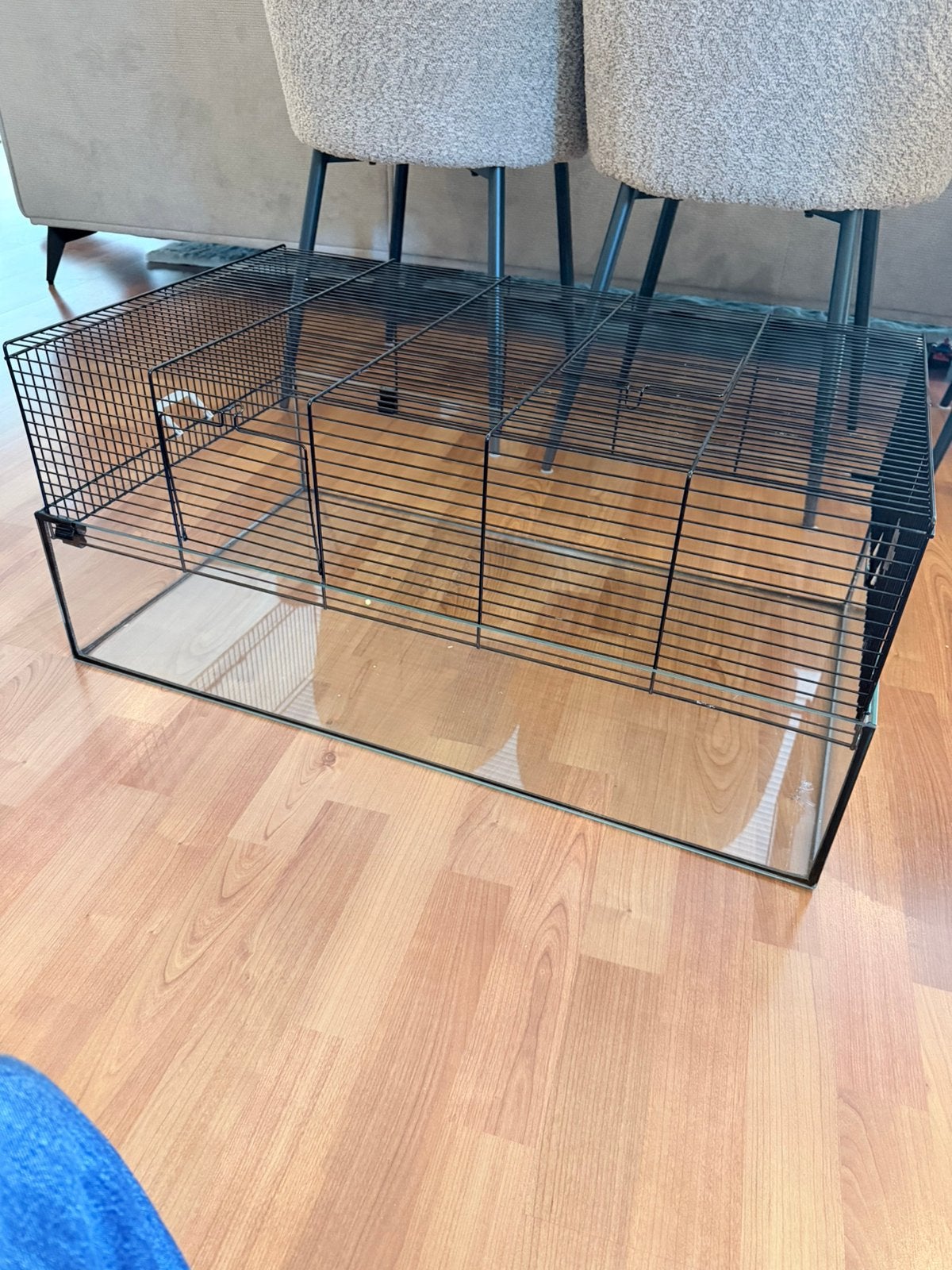 Hamsterkooi l80xb46xh35, Dieren en Toebehoren, Kooi, Minder dan 75 cm, Zo goed als nieuw, Ophalen