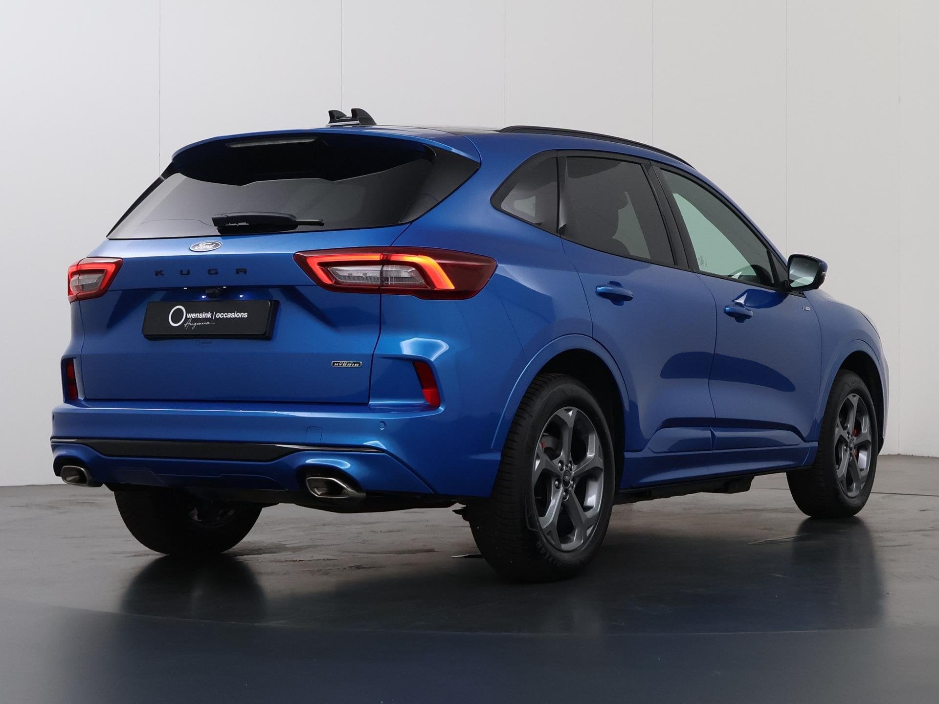 Ford Kuga 2.5 PHEV ST-Line X | Elek. Trekhaak | Panoramadak, Auto's, 14 kWh, Gebruikt, 4 cilinders, Blauw