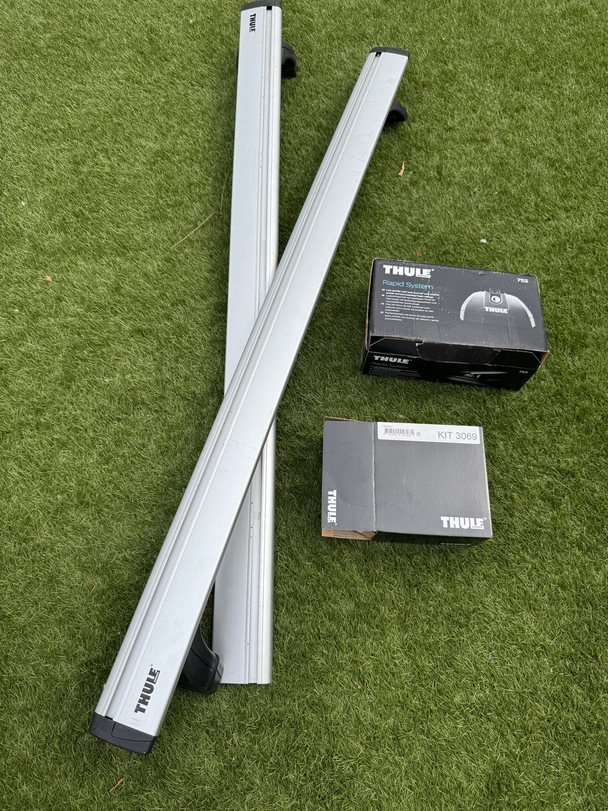Thule Dakdragerset met Rapid System en Kit 3069, Auto diversen, Dakdragers, Zo goed als nieuw, Ophalen of Verzenden