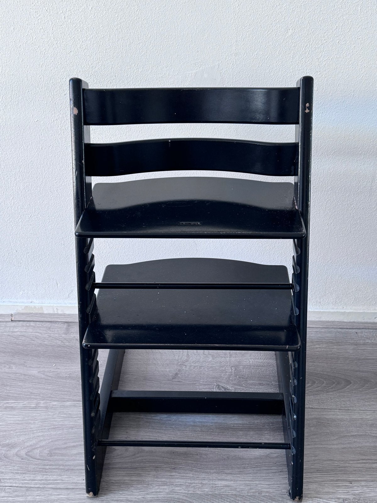 Stokke Tripp Trapp meegroeistoel - Zwart, Kinderen en Baby's, Kinderstoelen, Ophalen, Gebruikt, Meegroeistoel