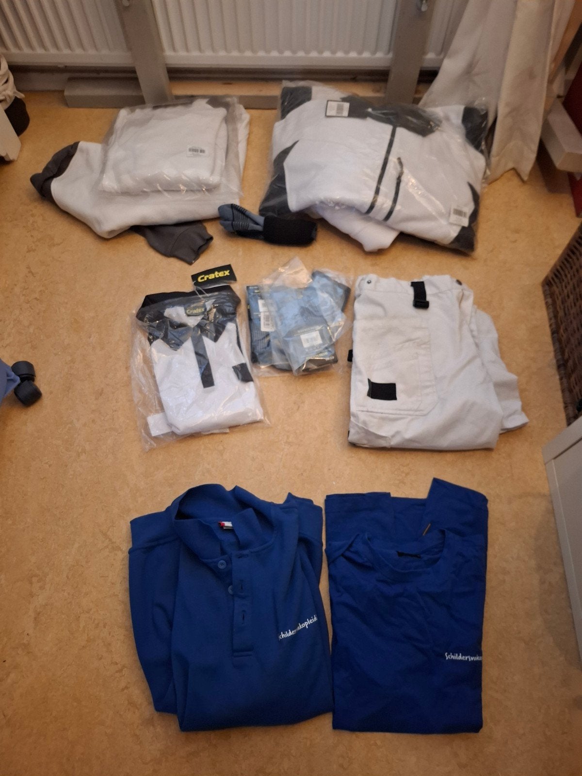 Werkkleding pakket: broek, shirts, schilder/stucadoori, Ophalen