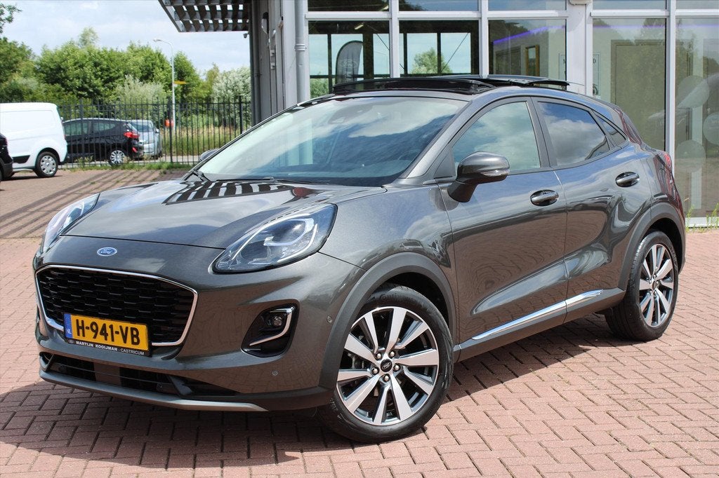 Ford Puma 1.0 Hybrid 125pk Titanium X First Edition, Panoram, Auto's, Ford, Bedrijf, Te koop, Puma, ABS, Achteruitrijcamera, Adaptive Cruise Control