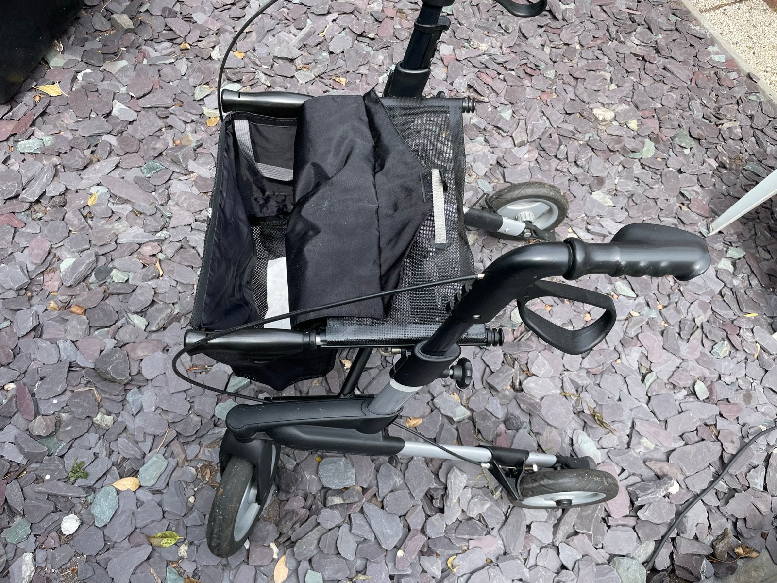Rollator Topro Olympus zwart met zilver, Diversen, Ophalen of Verzenden, Opvouwbaar, Gebruikt