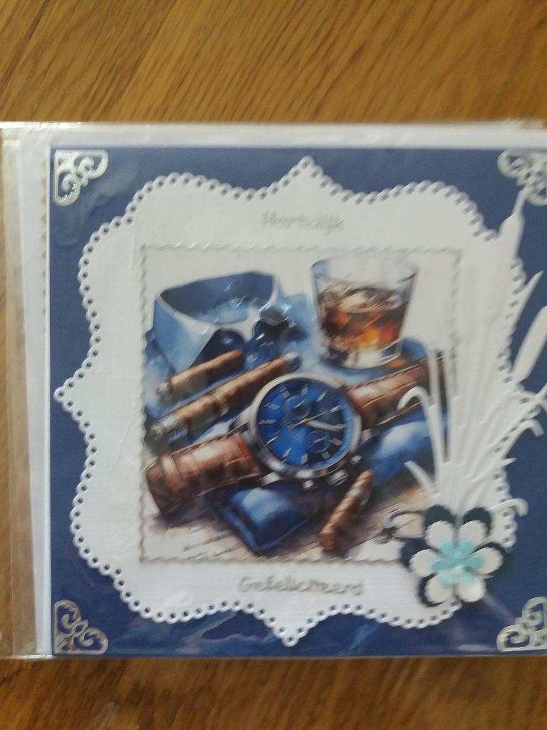 Mannen kaartje Hartelijk gefeliciterrd no. 2436, Ophalen of Verzenden, Nieuw, Man of Vrouw