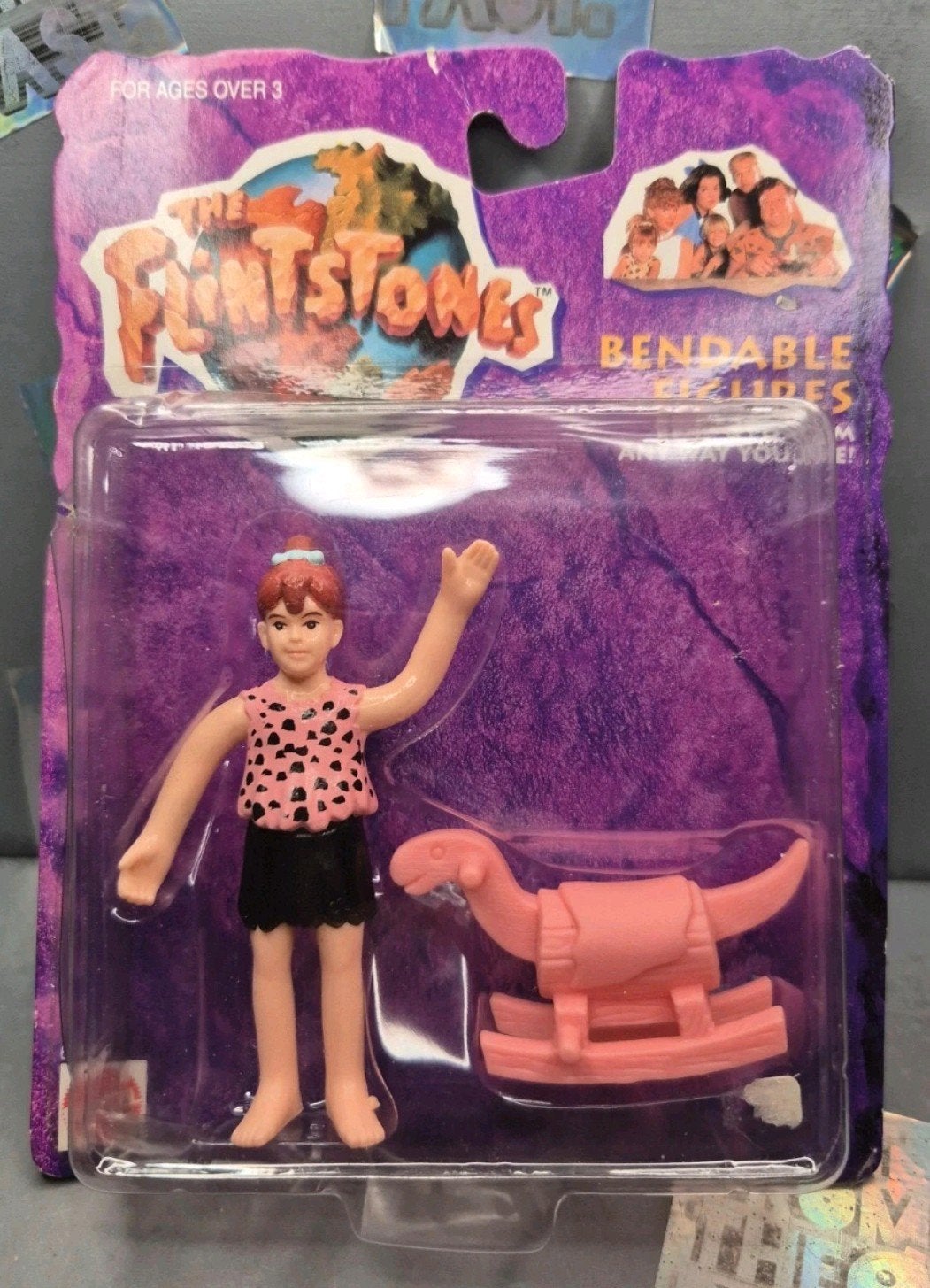 Vintage The Flintstones Bendable Pebbles Figuur 1993, Ophalen of Verzenden
