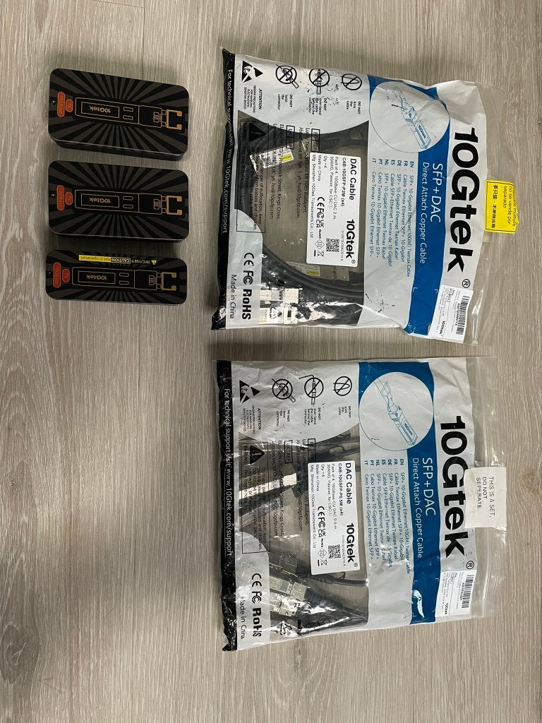 10Gtek (10GBase TX - RJ45) SFP+ (5 stuks), Ophalen of Verzenden, Zo goed als nieuw