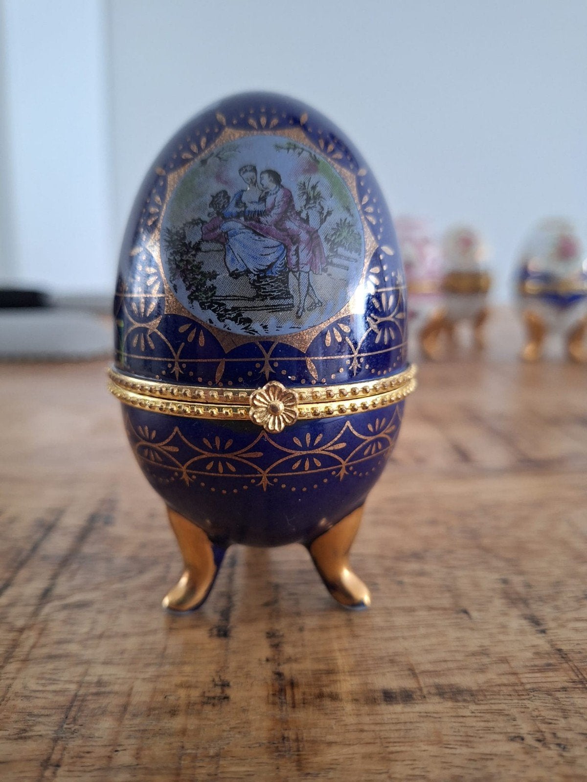 Set van 2 Linoge eieren met gouden details, Ophalen of Verzenden