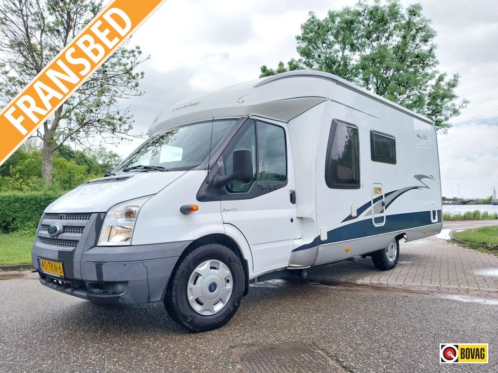 Origineel NAP Hobby Siesta 65 FL met trekhaak en fietslift !, Caravans en Kamperen, Campers, Niet ingevuld, Luifel, Hobby, Ford
