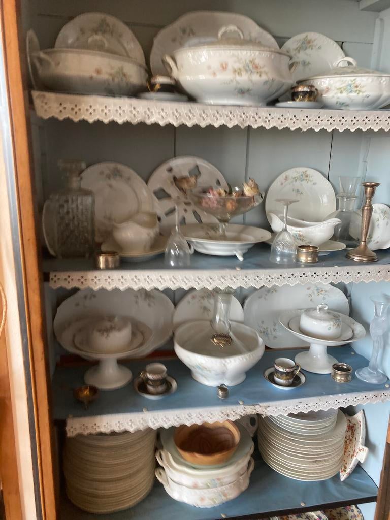 Bavaria bloemenservies, 1e helft van de 20e eeuw, Antiek en Kunst, Antiek | Servies compleet, Ophalen