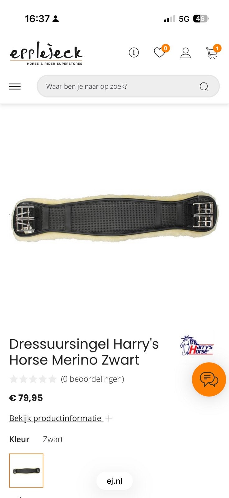 Bonte harry horse singel 65cm, Gebruikt, Harry's Horse, Ophalen of Verzenden, Zwart