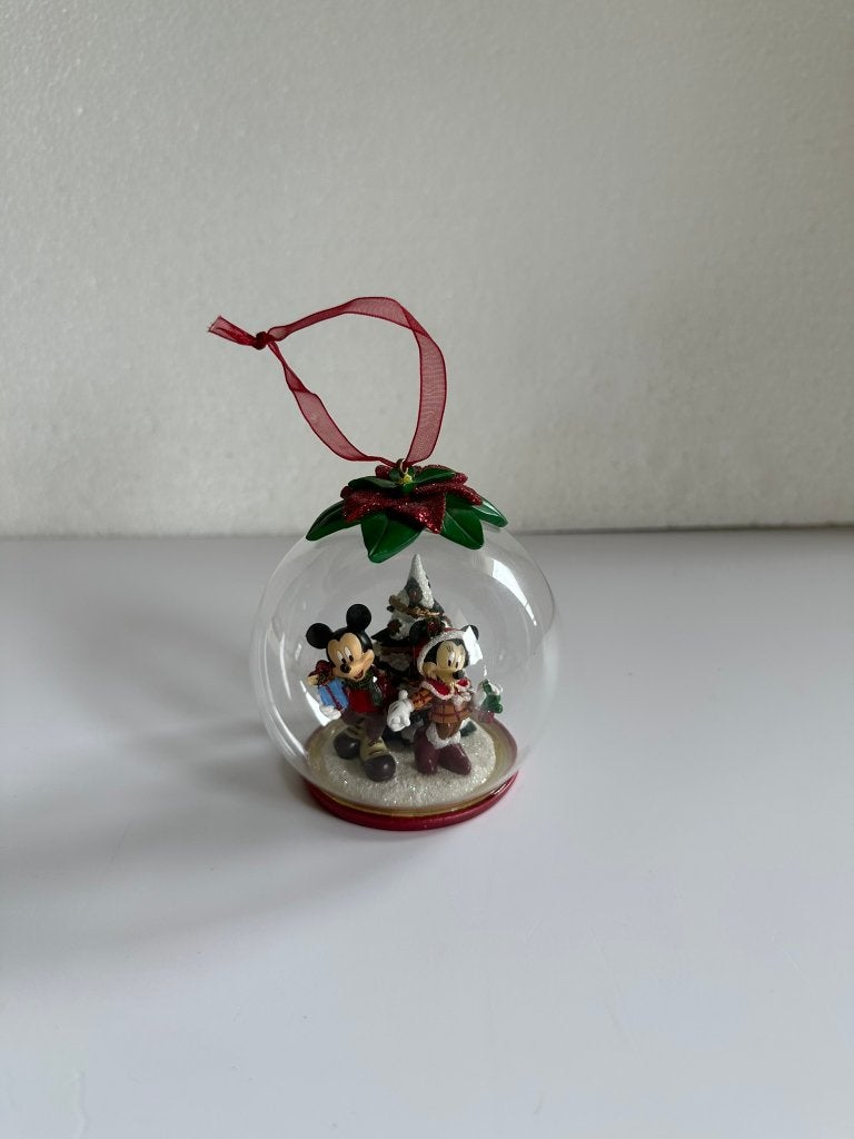 Disney Kerstbal, Ophalen of Verzenden, Mickey Mouse, Zo goed als nieuw, Beeldje of Figuurtje