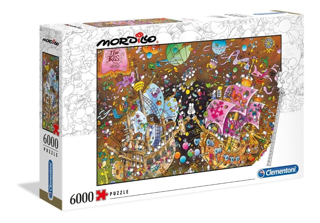 Clementoni: Mordillo: The Kiss 6000 stukjes, Ophalen of Verzenden, Meer dan 1500 stukjes, Nieuw, Legpuzzel