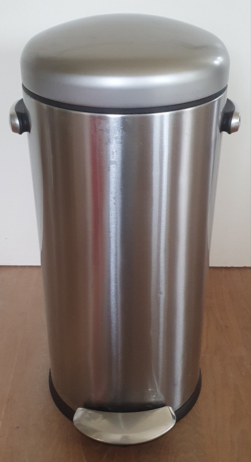 RVS pedaalemmer retro look 30 liter, Ophalen, Gebruikt, Rvs