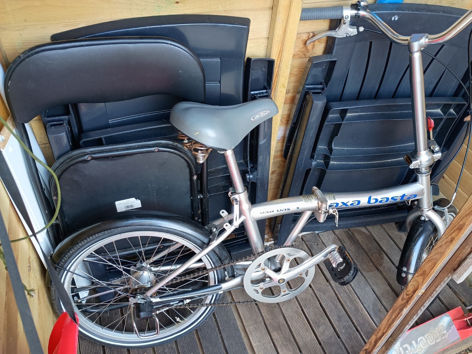 Axa Basta vouwfiets - Goed onderhouden, 20 inch of meer, Gebruikt, Velgrem, Versnellingen