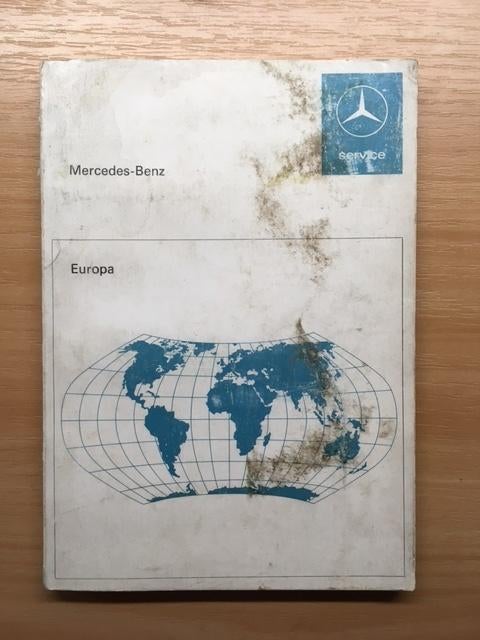 Mercedes - Benz      Service   Dealerlijst   Europa   1976, Auto diversen, Handleidingen en Instructieboekjes, Ophalen of Verzenden
