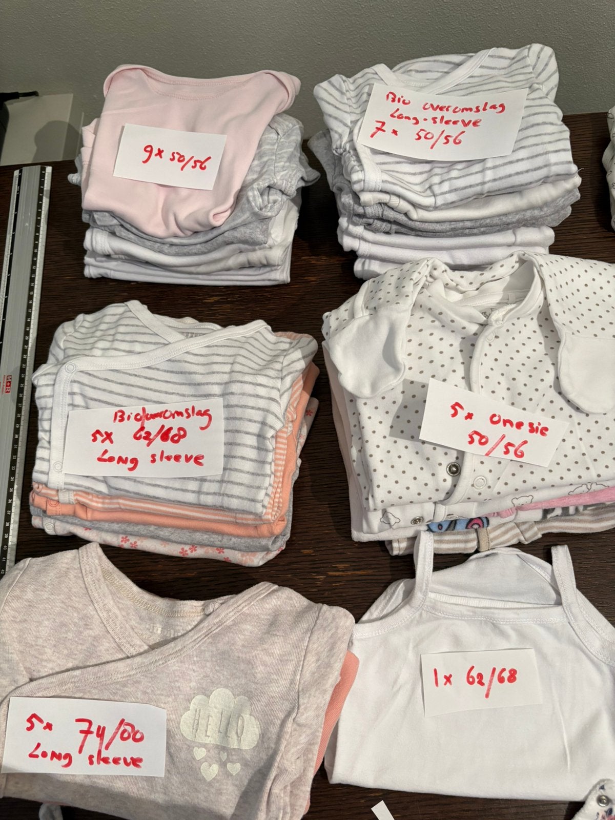 Grote partij babykleding meisje, maat 50-92- veel bio katoen, Ophalen of Verzenden, Zo goed als nieuw