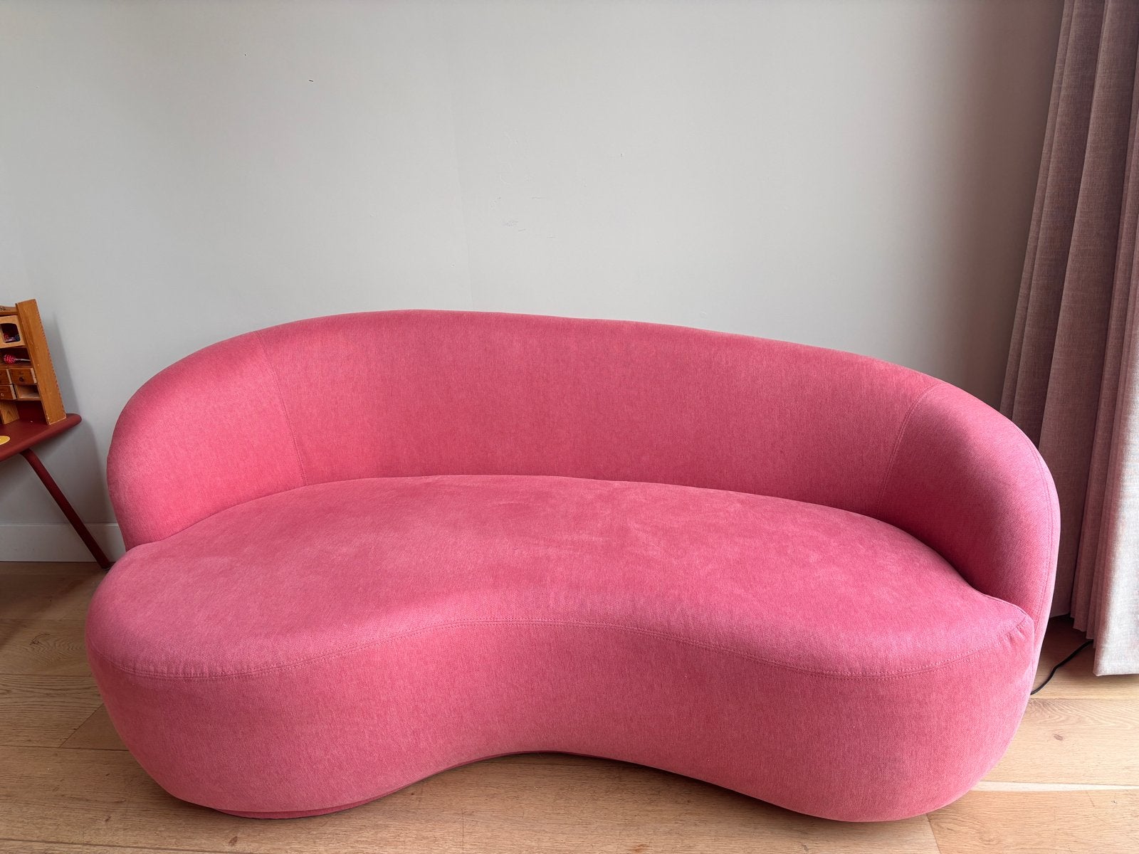 Roze 2,5-zitsbank van Sofa Company - Model Rose, Ophalen, 150 tot 200 cm, Tweepersoons, 75 tot 100 cm