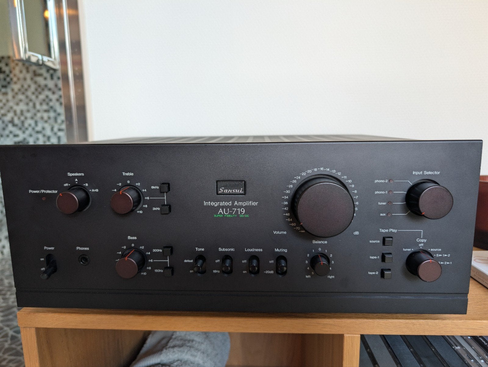 Sansui au-719, Zo goed als nieuw, 60 tot 120 watt, Stereo, Ophalen