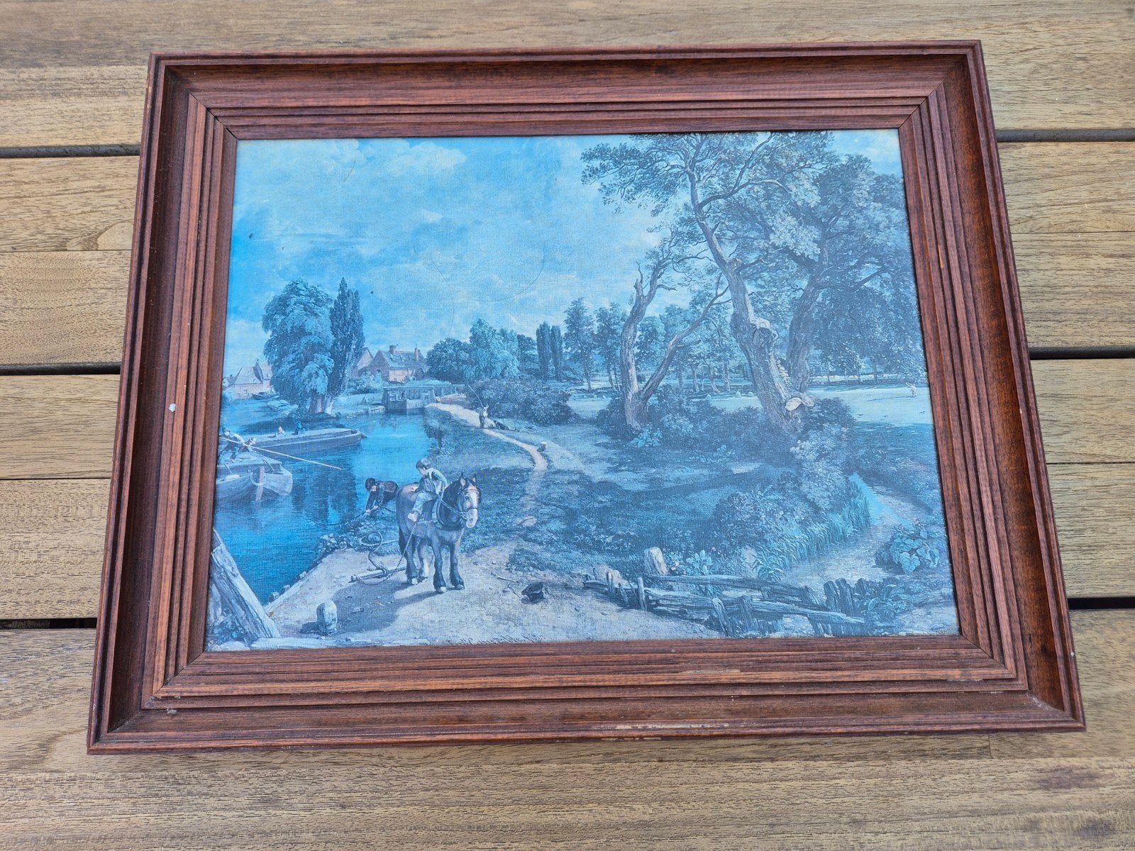 Schilderij landschap, Ophalen