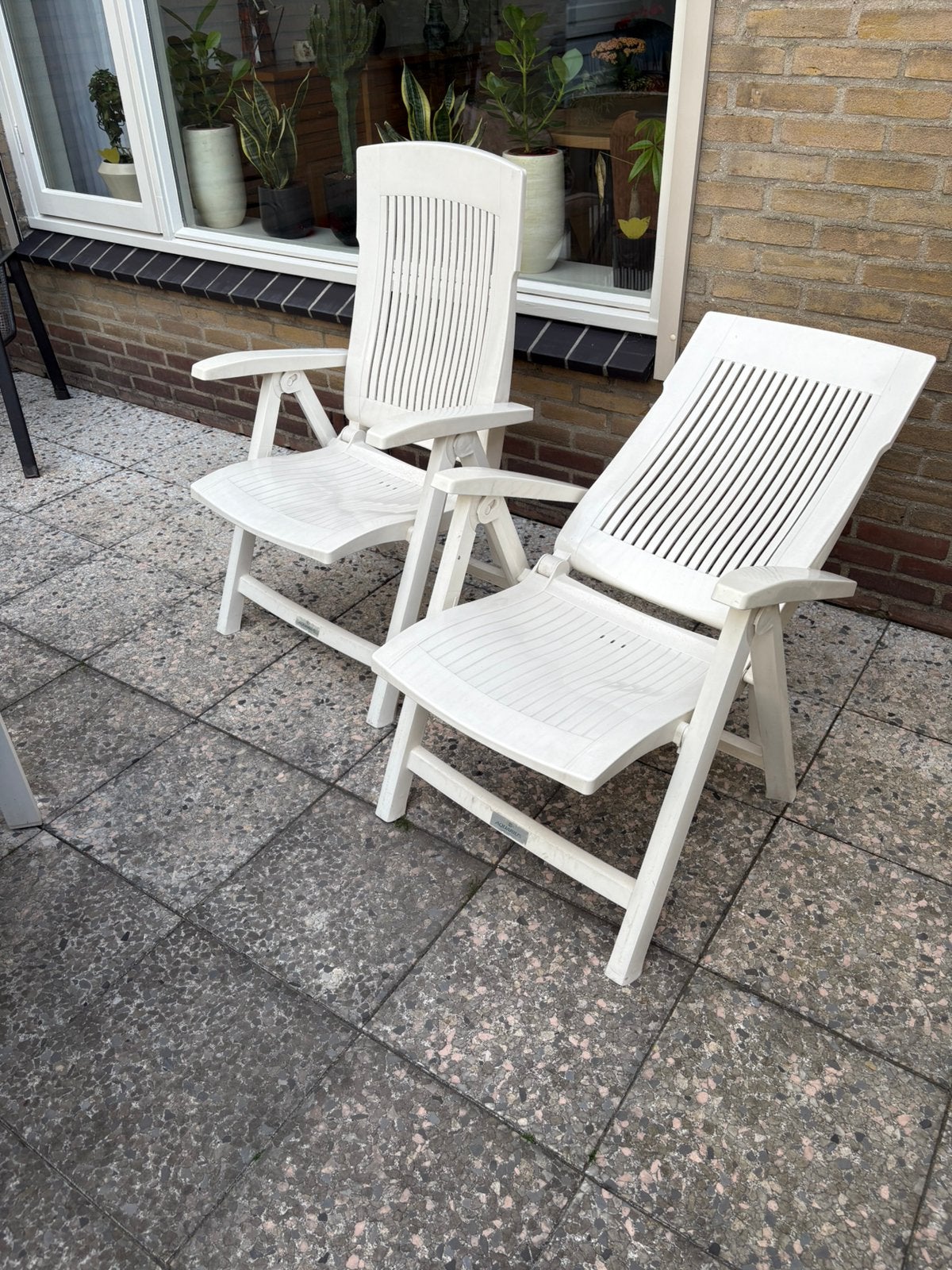 Tuinstoelen, Tuin en Terras, Tuinstoelen, Ophalen, Gebruikt, Kunststof, Verstelbaar