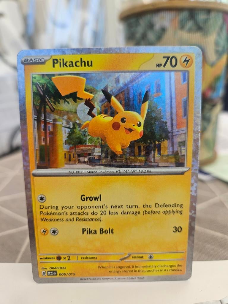 Pikachu 6 / 12 holo - M23en - McDonald's match battle 2023, Ophalen of Verzenden