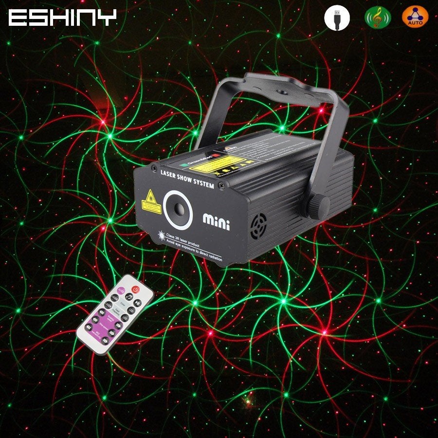 130mW Laser projector rood/groen met afstandsbediening, Ophalen, Nieuw, Laser, Geluidgestuurd