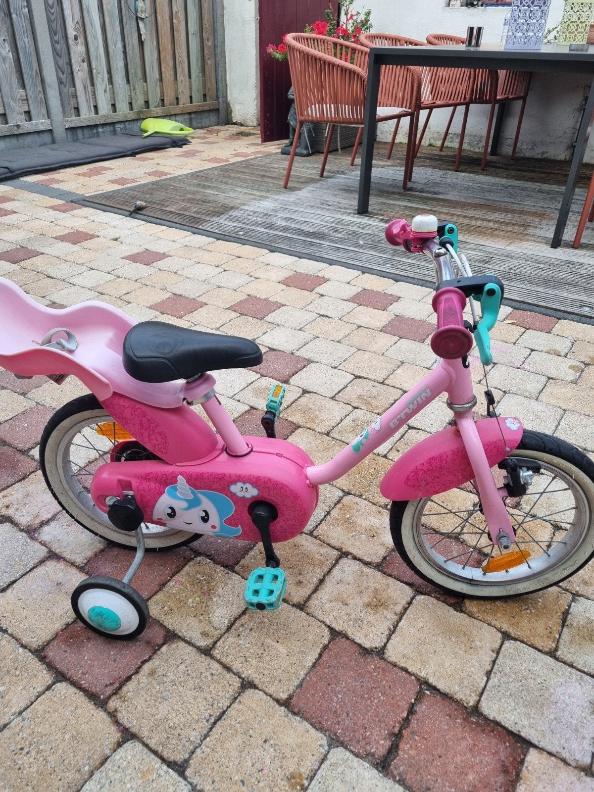 roze eenhoorn fiets, Ophalen, Gebruikt