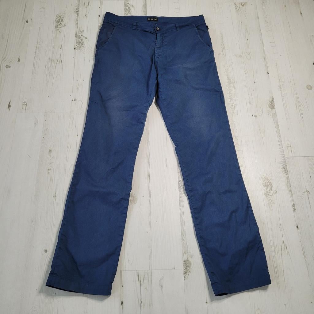 Golfino chino broek FR44 / W34 L33 blauw unisex, Blauw, Maat 42/44 (L), Ophalen of Verzenden, Zo goed als nieuw