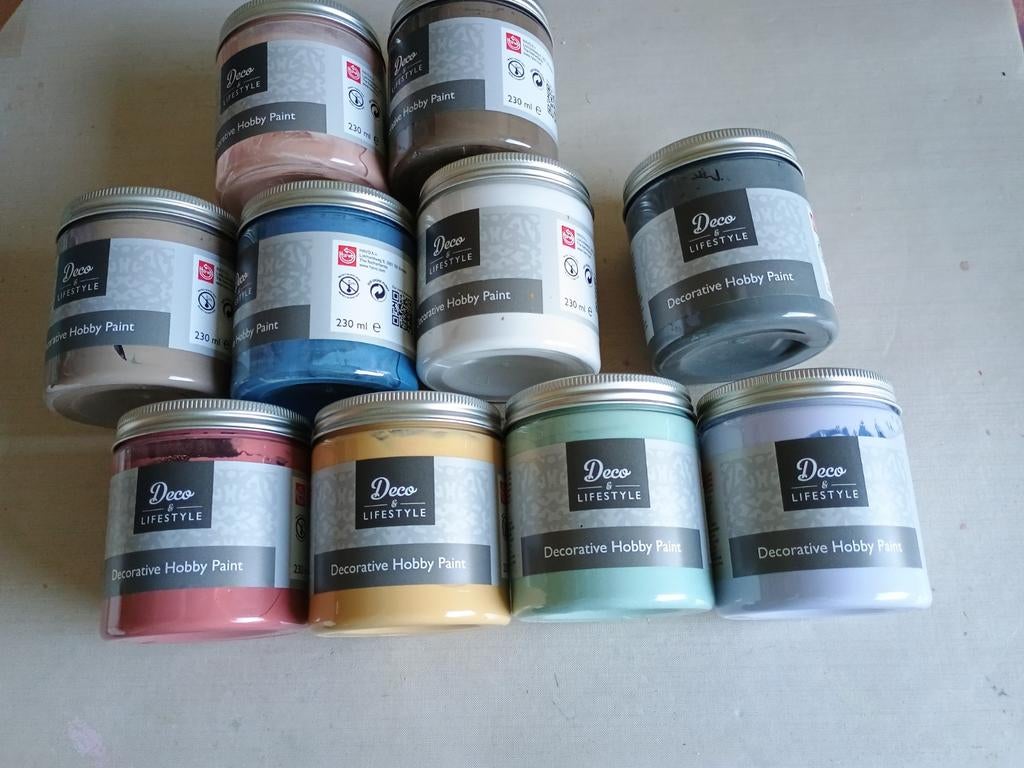 Deco & Lifestyle Hobbyverf Set - Diverse Kleuren, Ophalen of Verzenden, Nieuw, Overige typen