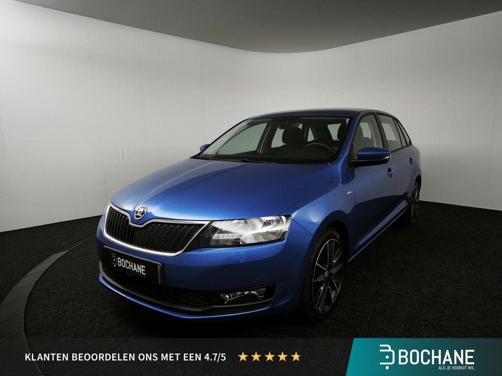 Skoda Rapid Spaceback 1.0 TSI Greentech Clever Navigatie | C, Stof, Gebruikt, 95 pk, Blauw