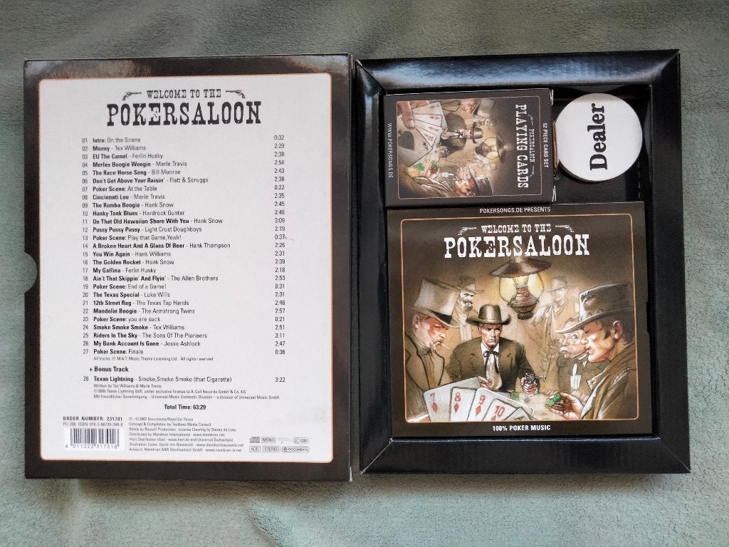 Welcome to the Pokersaloon CD Boxset met speelkaarten, Ophalen, Boxset, Inclusief doosje, Zo goed als nieuw
