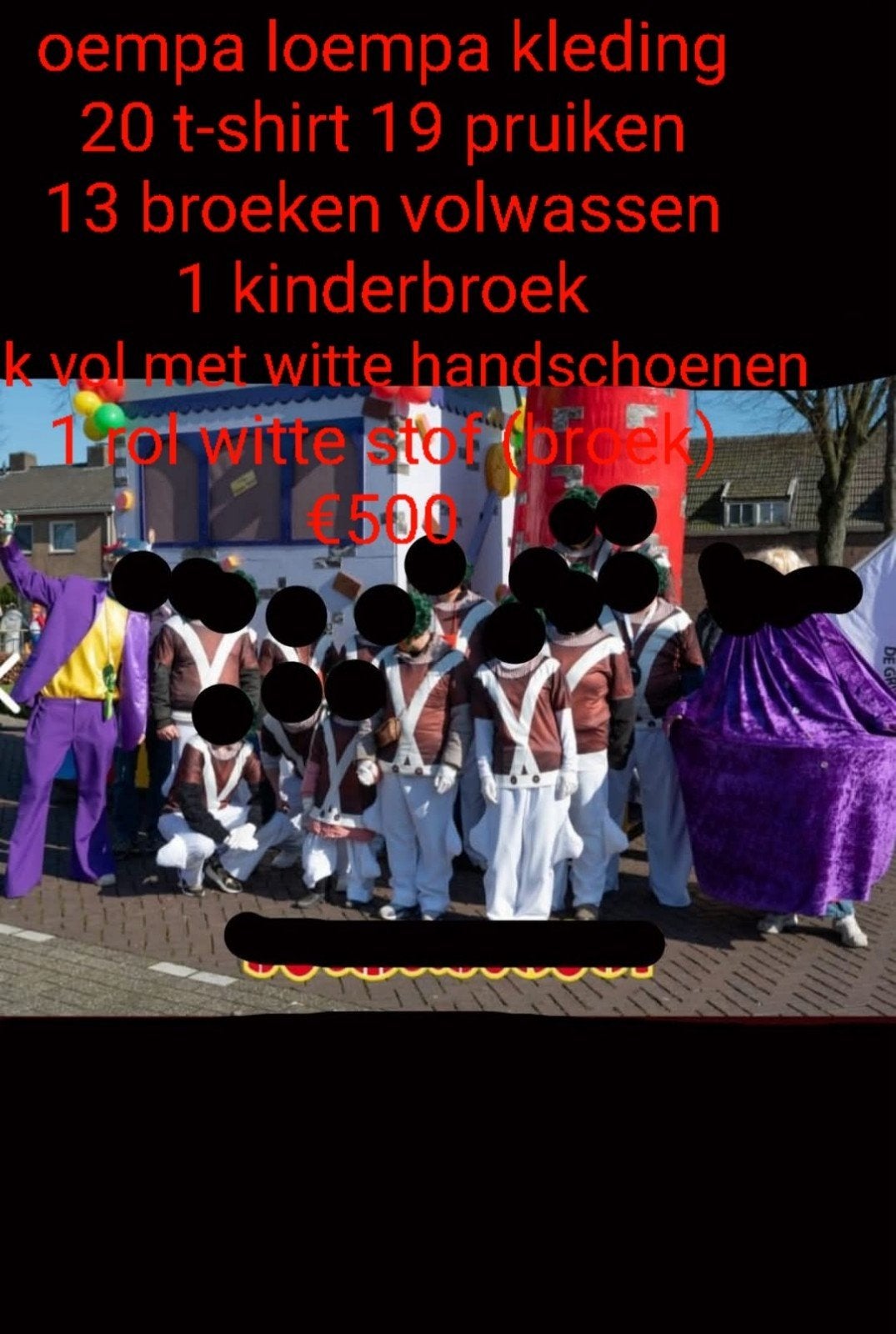 loopgroep carnaval oempa loempa, Kleding | Dames, Ophalen of Verzenden, Zo goed als nieuw, Carnaval