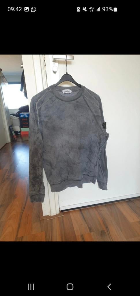 Stone Island dust off dye trui, Kleding | Heren, Truien en Vesten, Ophalen of Verzenden, Stone Island, Grijs, Gedragen