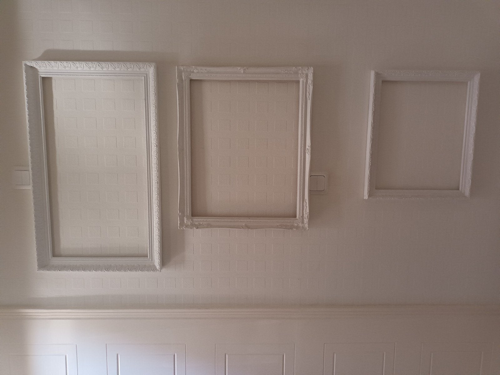Houten lijsten, Huis en Inrichting, Woonaccessoires | Lijsten, Ophalen, Gebruikt, Collagelijst, Wit