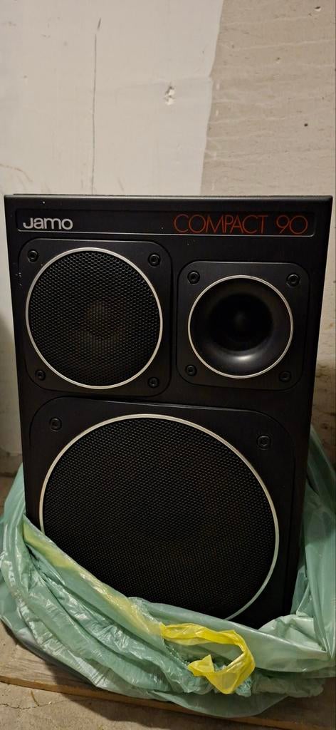 Jamo compact 90, Gebruikt, Ophalen of Verzenden, 60 tot 120 watt, Front, Rear of Stereo speakers