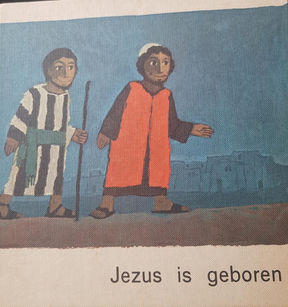 Jezus is geboren - vintage communie bijbel boekje, Ophalen of Verzenden, Gelezen, Christendom | Katholiek