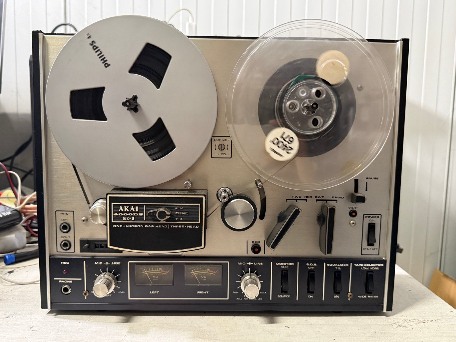 Akai 4000 DD MK2 Bandrecorder - Werkt prima, VU lampen defec, Akai, Bandrecorder, Akai, Ophalen