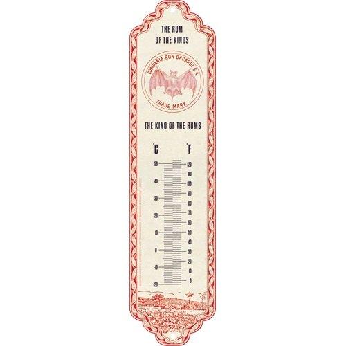 Bacardi king of rum reclame thermometer van metaal deco, Verzamelen, Info@deconoord.nl, Deco Noord, Nieuw, Ophalen of Verzenden