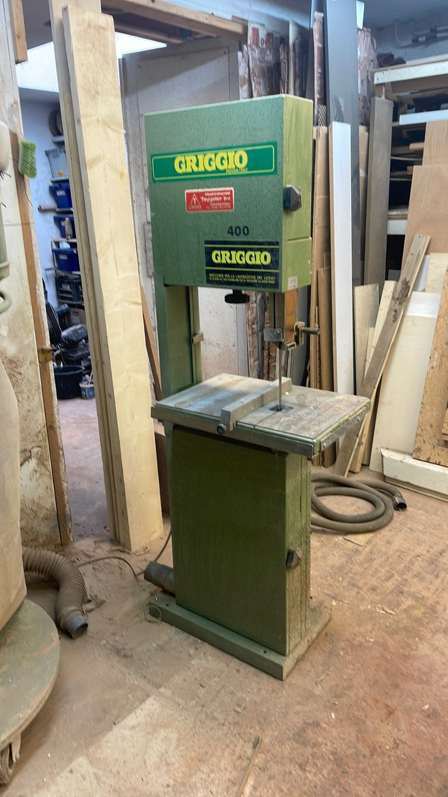 Lintzaag machine griggio, Ophalen, Gebruikt, 70 mm of meer, Lintzaag
