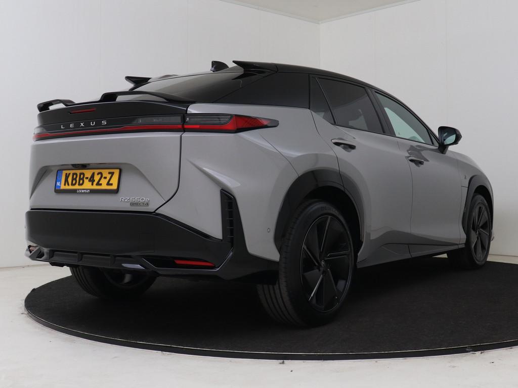 Lexus RZ 550e DIRECT 4 F SPORT 77 kWh | Mark Levinson | Pano, Automaat, 12 maanden, Zwart, Alcantara