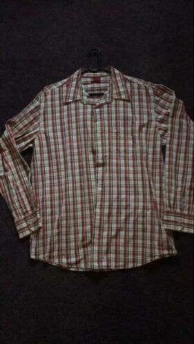Levi’s geruit overhemd  Maat L, Kleding | Heren, Levi's, Ophalen of Verzenden, Zo goed als nieuw, Halswijdte 41/42 (L)