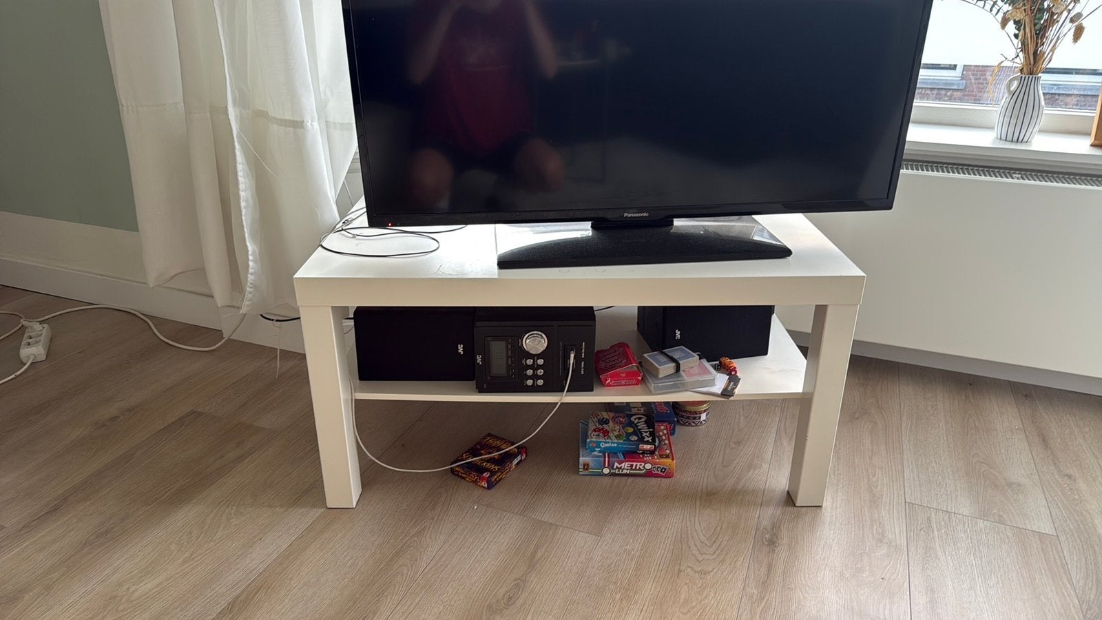 TV meubel wit, Ophalen, Gebruikt, 50 tot 100 cm, Minder dan 100 cm