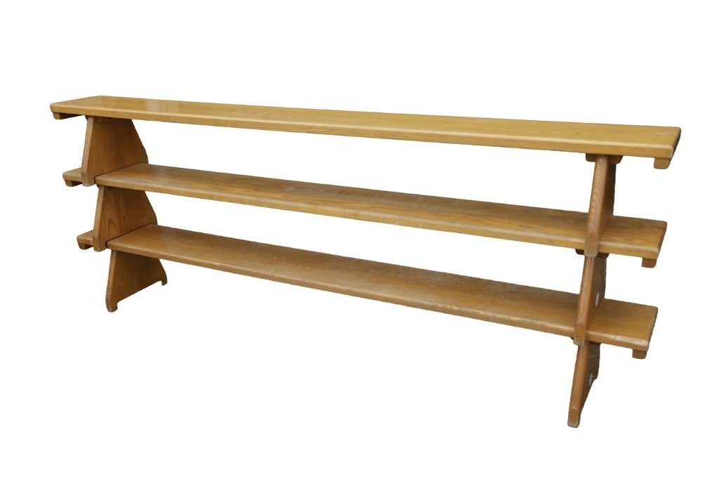 Vintage houten gymbankje van Janssen Fritsen, Antiek en Kunst, Ophalen