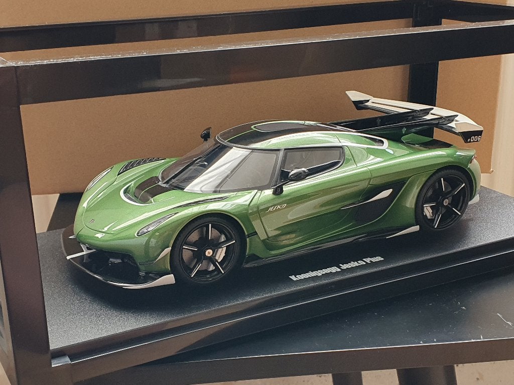 GT Spirit 1:18 Koenigsegg Jesko Plus - Pearl Green, Verzenden, Zo goed als nieuw, Auto, Overige merken