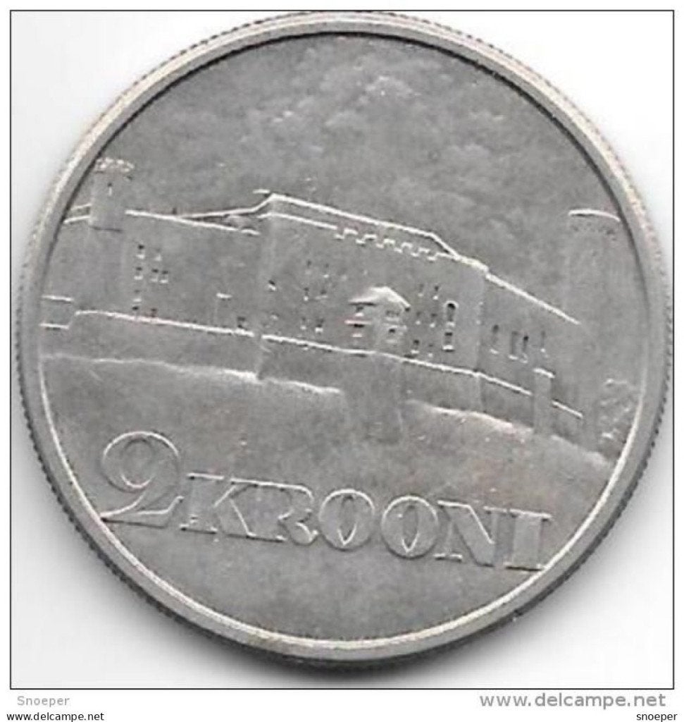 estonia 2 krooni 1930 km 20 xf+ !!!! catalog val 50,00$, Verzenden, Overige landen, Losse munt