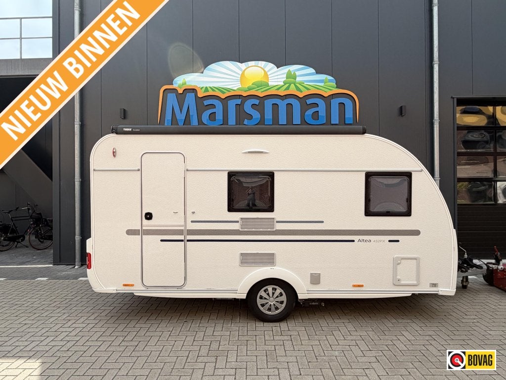 Adria Altea 432 PX Zeer compleet, Caravans en Kamperen, Treinzit, 4 tot 5 meter, Tot en met 4, Overige typen