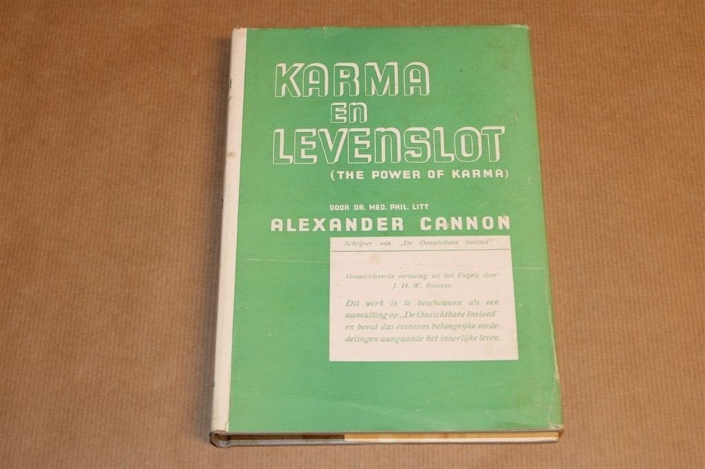 Karma en Levenslot [1938] — Een Esoterische Studie, Boeken, Ophalen of Verzenden, Gelezen, Overige onderwerpen, Achtergrond en Informatie