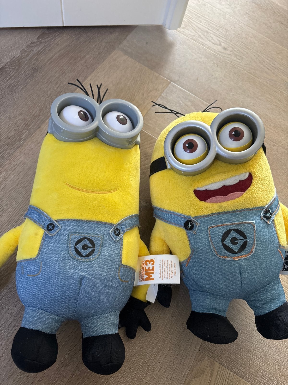 Minions knuffels - Despicable Me 3 - Zo goed als nieuw, Overige merken, Overige typen, Ophalen of Verzenden, Zo goed als nieuw