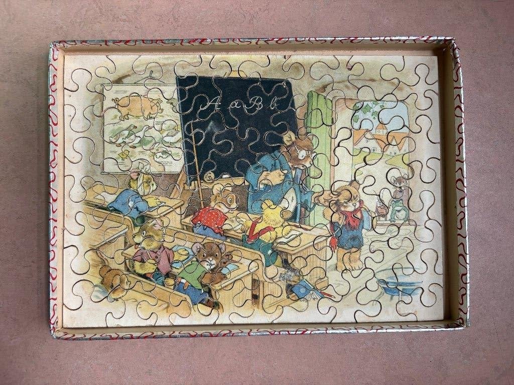 Penelope puzzel, jaren '50, Ophalen of Verzenden, Minder dan 500 stukjes, Gebruikt